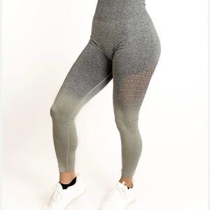 PINK Victoria's Secret Gray Mesh Leggings 0189
